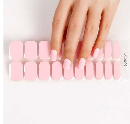 Sweet Pink DIY Semi-Cured Gel Nail Sticker Kit